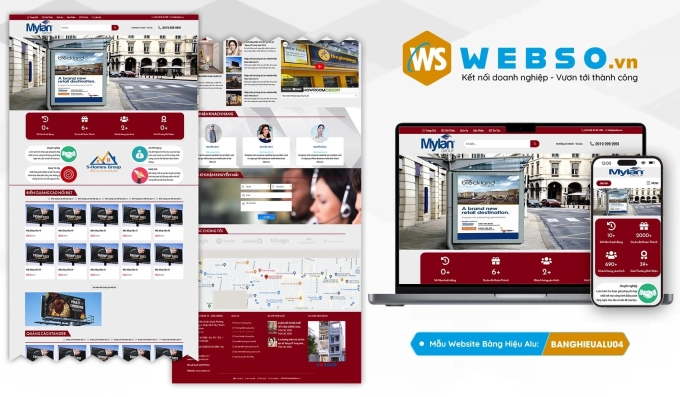 Mẫu website Bảng Hiệu Alu 04