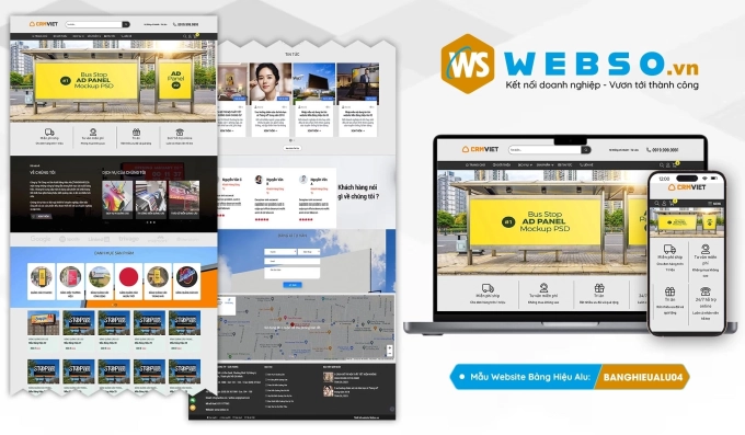 Mẫu website Bảng Hiệu Alu 05