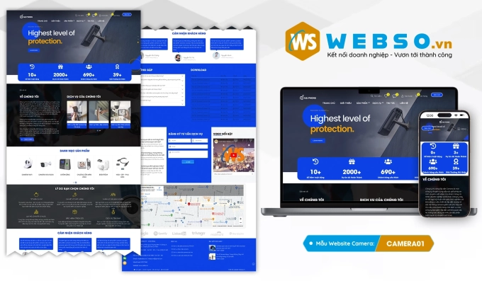 Mẫu website Camera 01