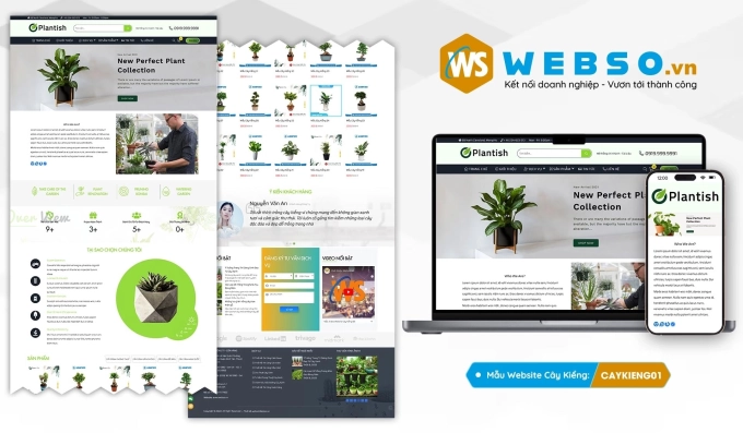 Mẫu website Cây Kiểng 01