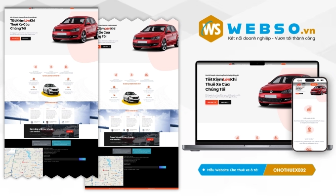 Mẫu website Cho Thuê Xe Ô Tô - Xe Máy 01