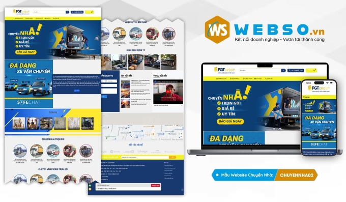 Mẫu website Chuyển Nhà 02