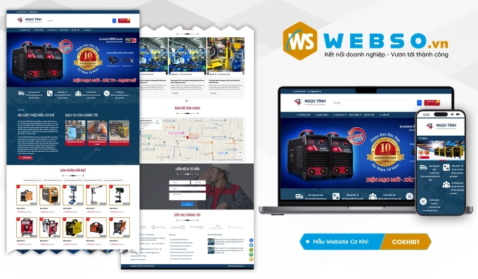 Mẫu website Cơ Khí 01