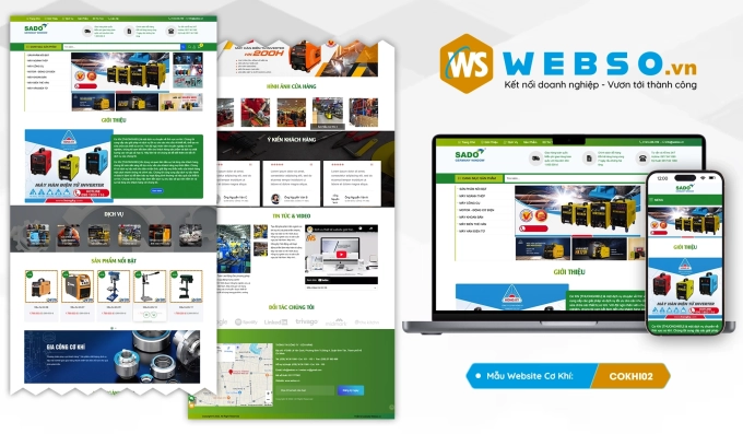 Mẫu website Cơ Khí 02