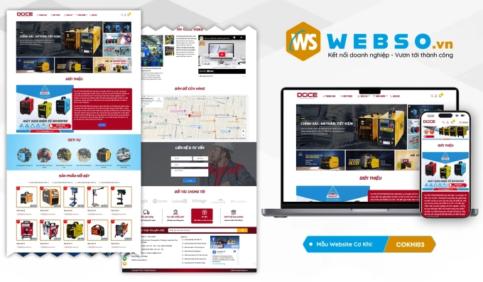 Mẫu website Cơ Khí 03