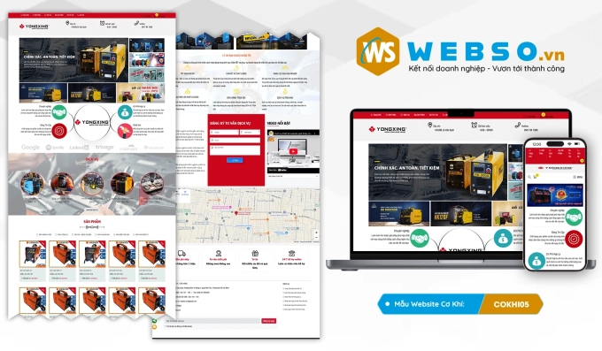 Mẫu website Cơ Khí 05