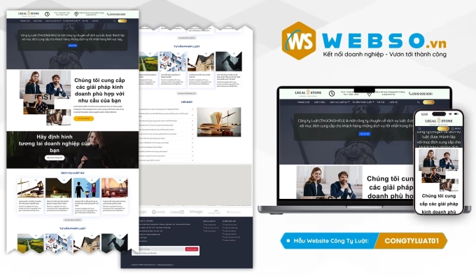 Mẫu website Công Ty Luật 01
