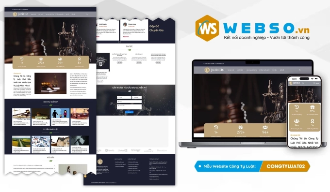 Mẫu website Công Ty Luật 02