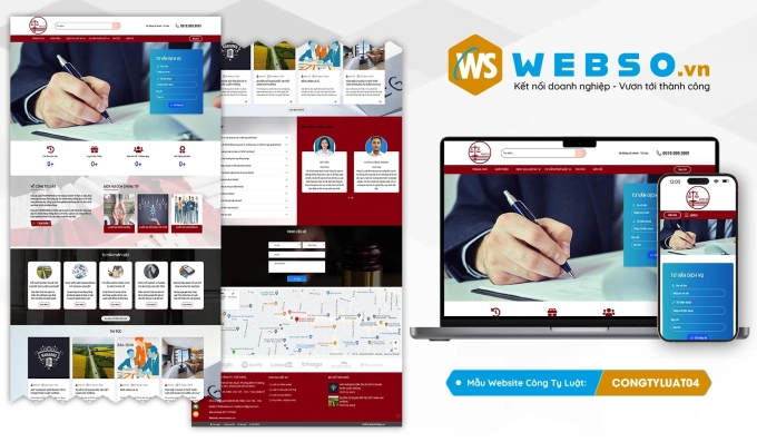 Mẫu website Công Ty Luật 04