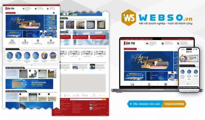 Mẫu website Cửa Cuốn 02