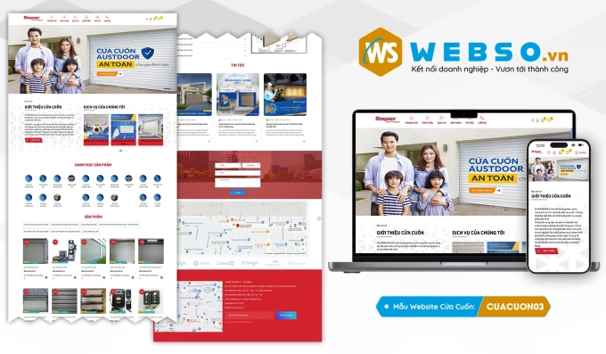 Mẫu website Cửa Cuốn 03