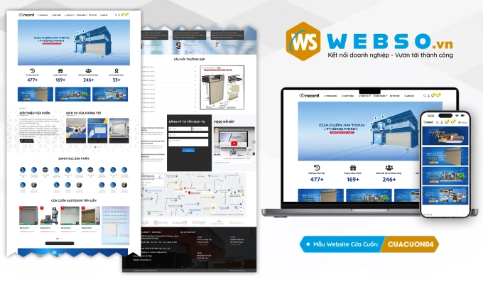 Mẫu website Cửa Cuốn 04