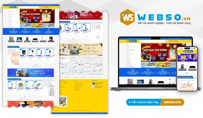 Mẫu website Cửa Hàng Điện Máy(Dienmayxanh) 03