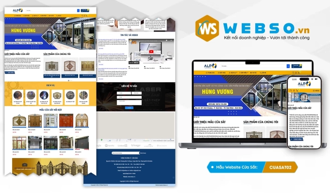 Mẫu website Cửa Sắt 02