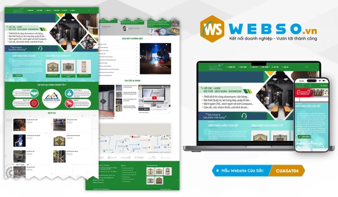Mẫu website Cửa Sắt 04