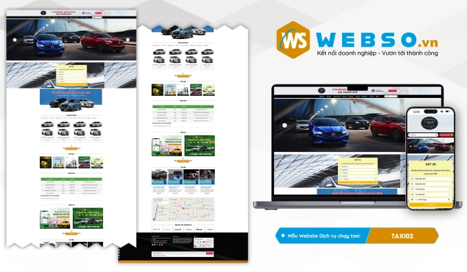 Mẫu website Dịch Vụ Chạy Taxi 02