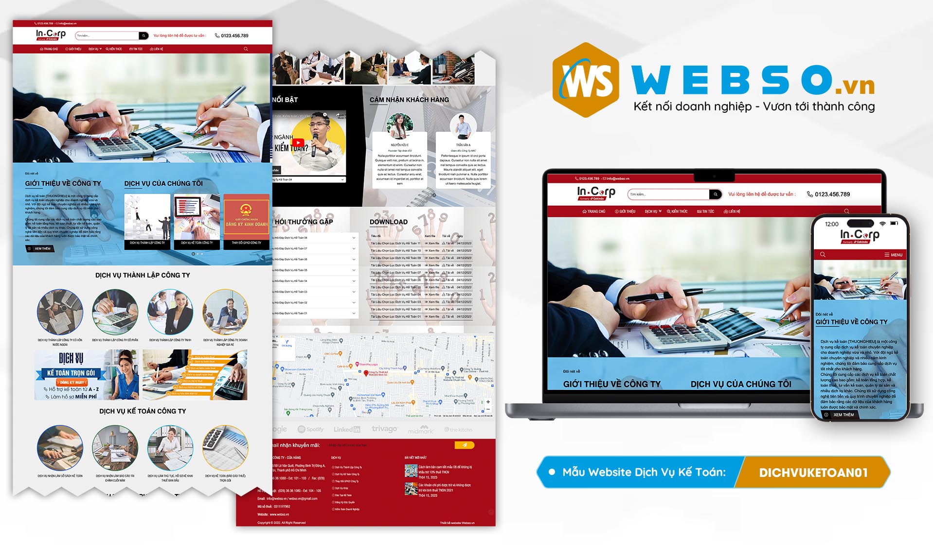 Mẫu website Dịch Vụ Kế Toán 01