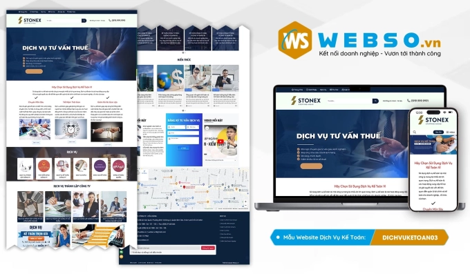 Mẫu website Dịch Vụ Kế Toán 03