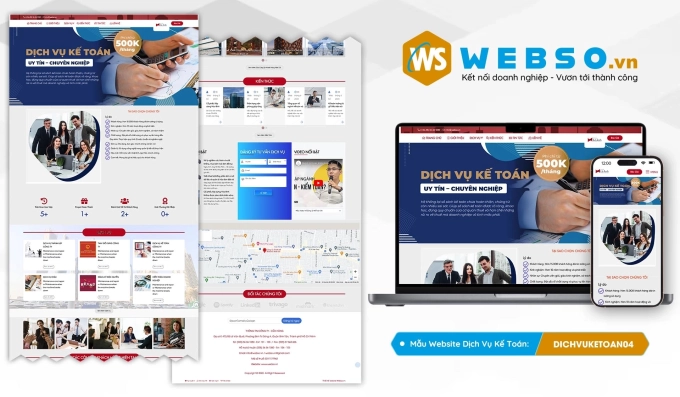 Mẫu website Dịch Vụ Kế Toán 04