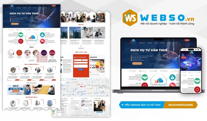 Mẫu website Dịch Vụ Kế Toán 05