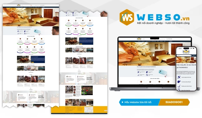 Mẫu website Dịch Vụ Sửa Đồ Gỗ Tại Nhà 01