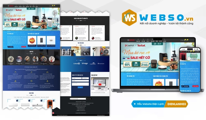 Mẫu website Điện Lạnh 03