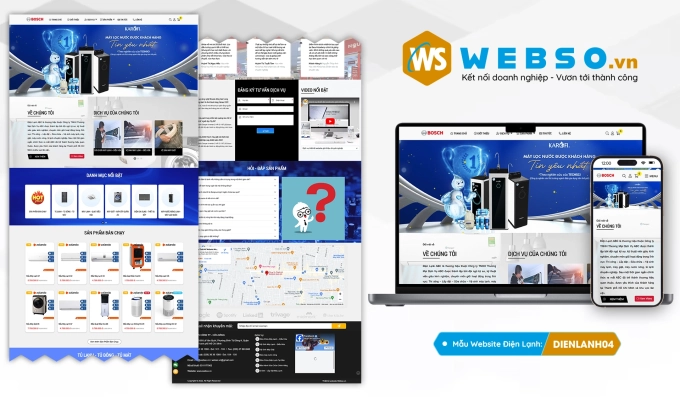 Mẫu website Điện Lạnh 04