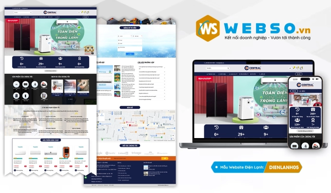 Mẫu website Điện Lạnh 05