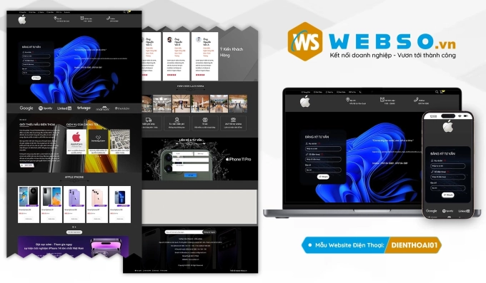 Mẫu website Điện Thoại 01