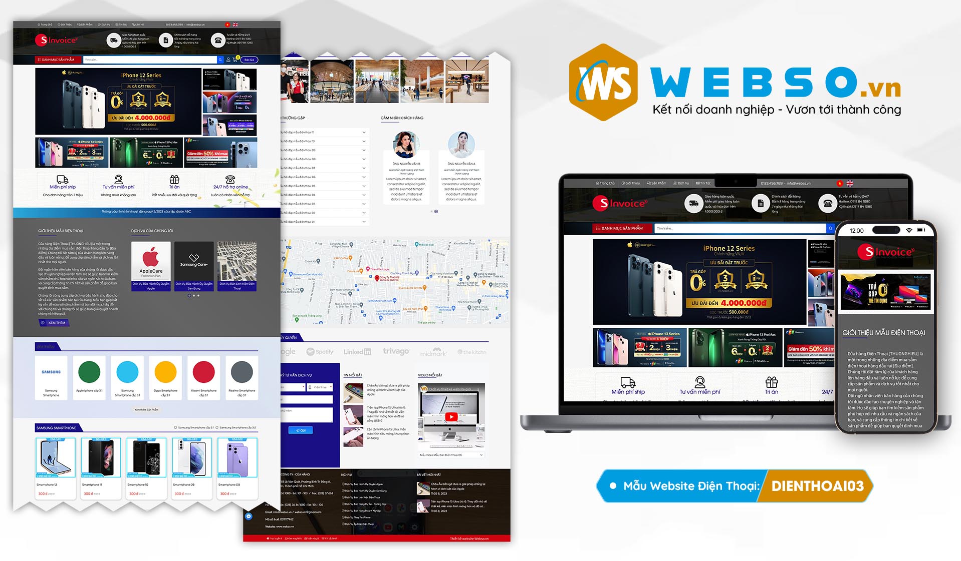 Mẫu website Điện Thoại 03