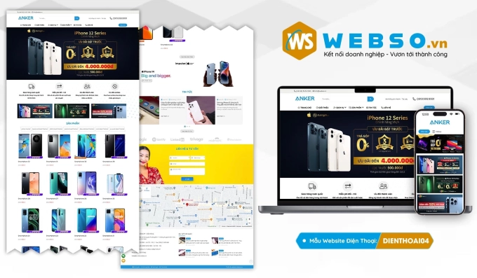 Mẫu website Điện Thoại 04