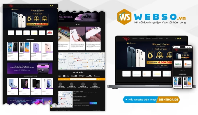 Mẫu website Điện Thoại 05