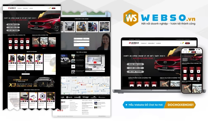 Mẫu website Đồ Chơi Xe Hơi 01