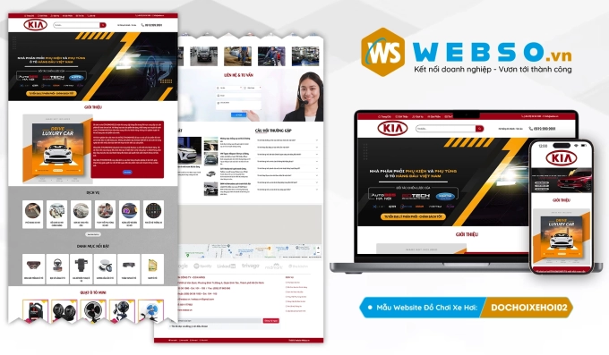 Mẫu website Đồ Chơi Xe Hơi 02