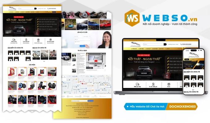 Mẫu website Đồ Chơi Xe Hơi 03