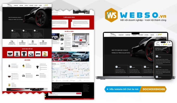 Mẫu website Đồ Chơi Xe Hơi 05