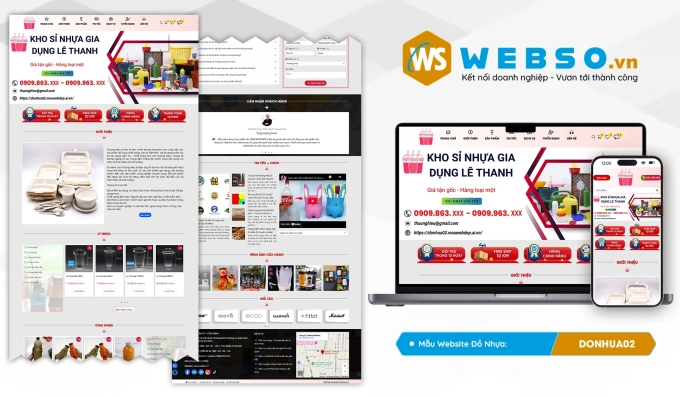 Mẫu website Đồ Nhựa 02