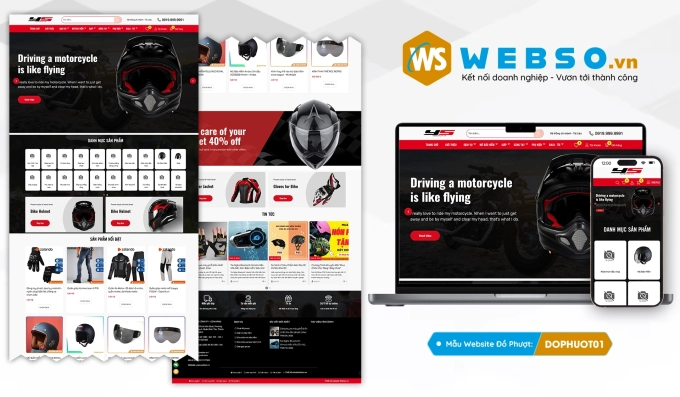 Mẫu website Đồ Phượt 03