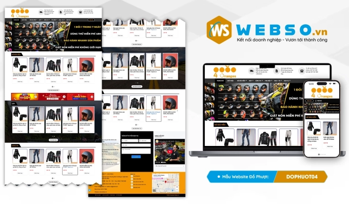Mẫu website Đồ Phượt 04