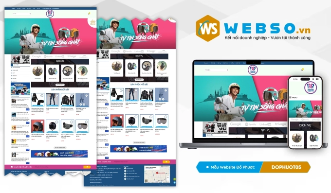 Mẫu website Đồ Phượt 05