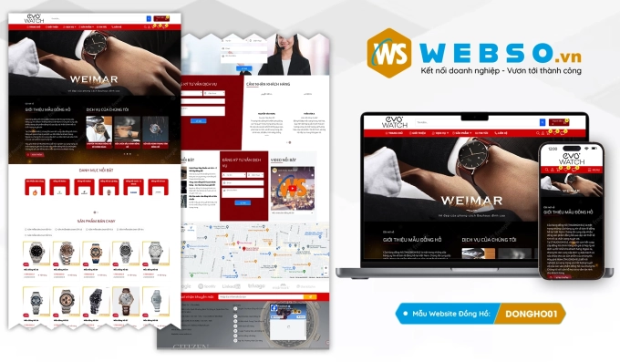 Mẫu website Đồng Hồ 01