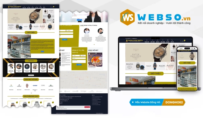 Mẫu website Đồng Hồ 02