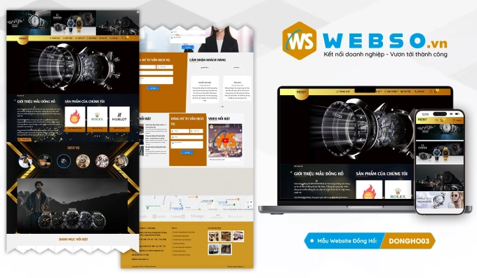 Mẫu website Đồng Hồ 03