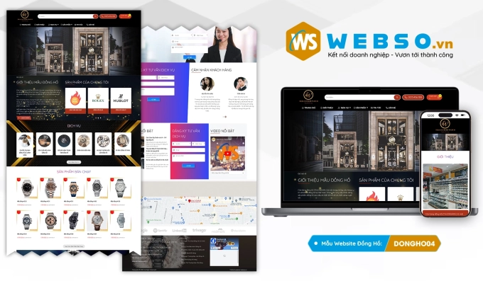 Mẫu website Đồng Hồ 04