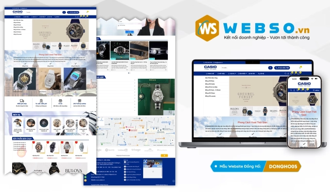 Mẫu website Đồng Hồ 05
