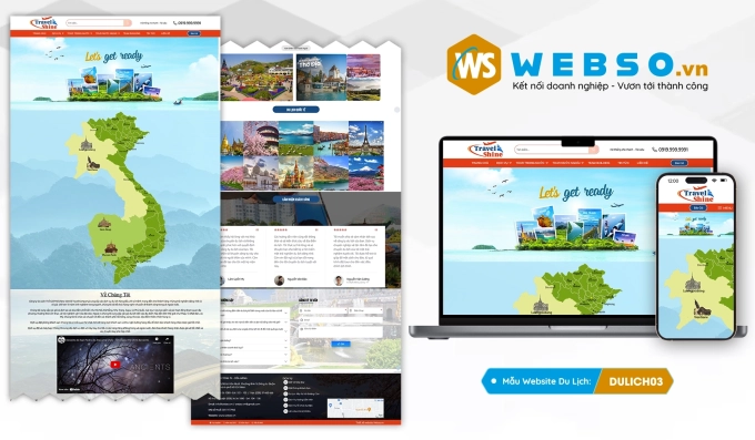 Mẫu website Du Lịch 03