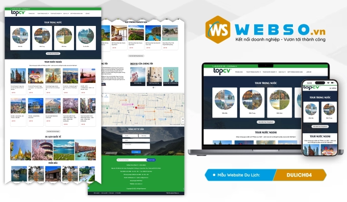 Mẫu website Du Lịch 04