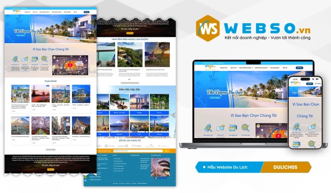 Mẫu website Du Lịch 05