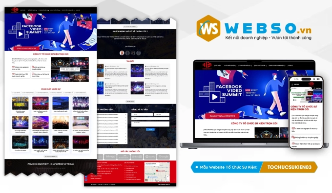 Mẫu website Event - Sự Kiện 03