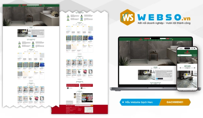Mẫu website Gạch Men 01